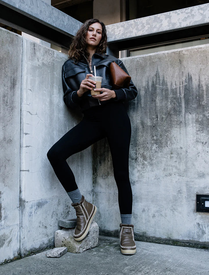 Laidback London -  Setsu Crochet Crepe - Anklelstøvler - Natural