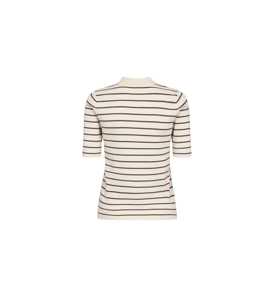 Mos Mosh - Caliz Stripe SS tee - Coffee Quartz