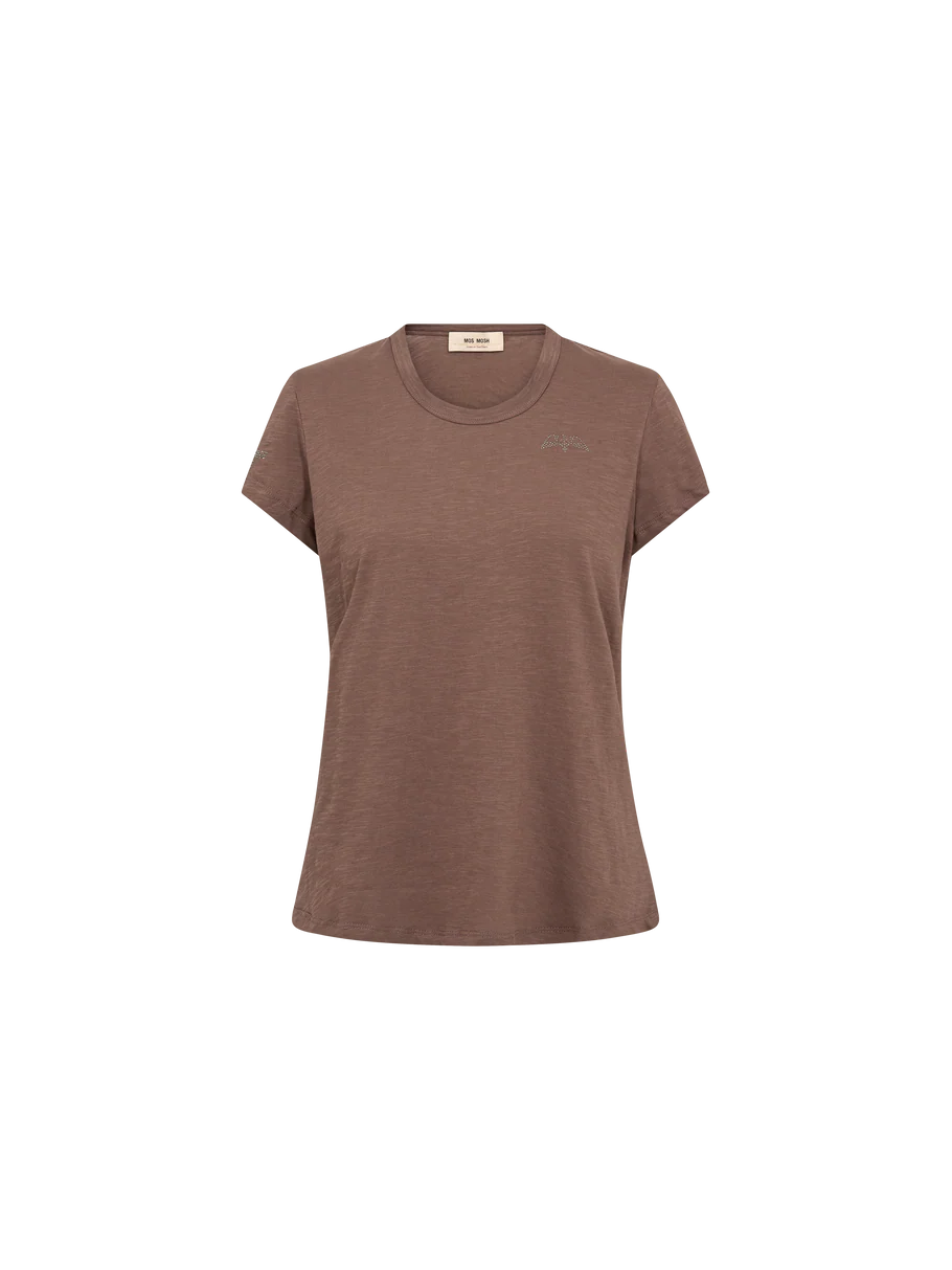 Mos Mosh - Safina SS Tee - Coffee Quartz