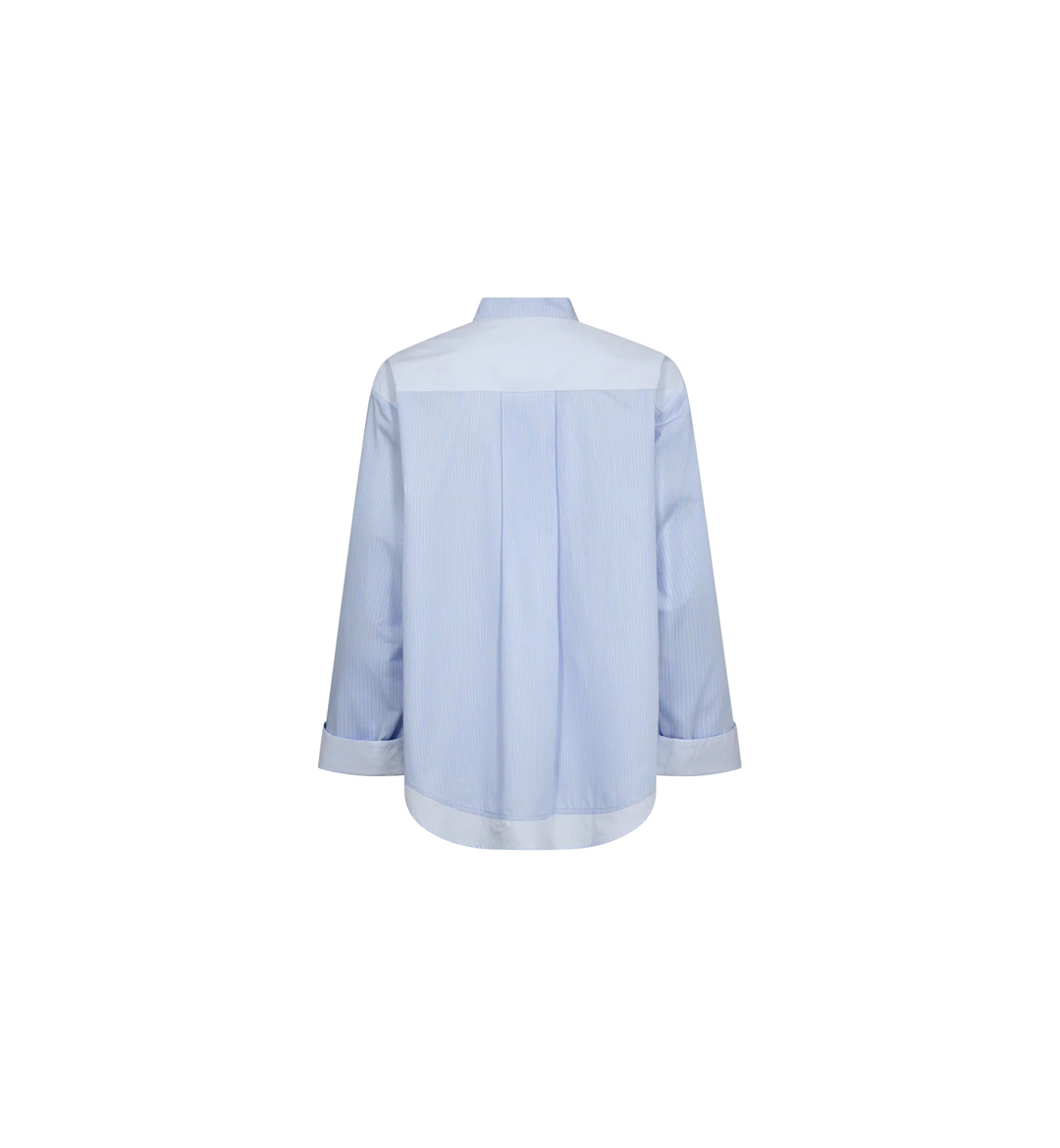 Mos Mosh - Bronwyn Stripe Shirt - Brunnera Blue