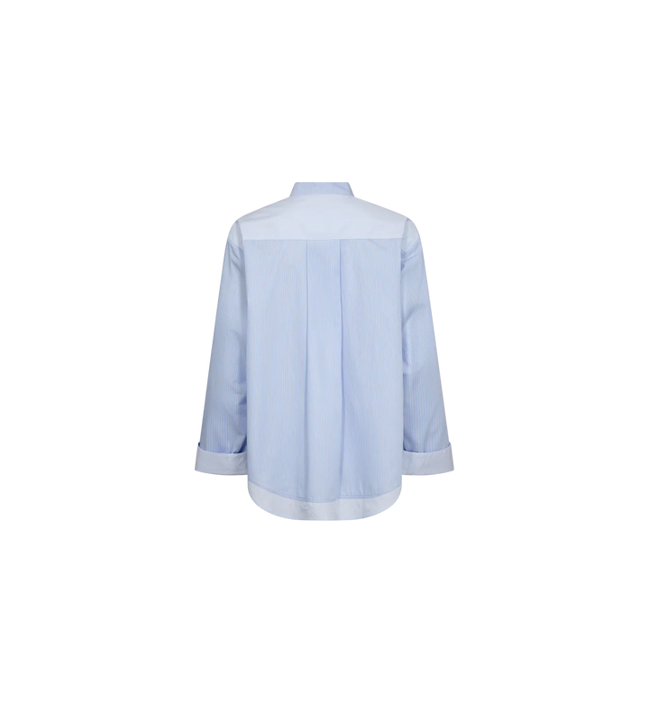 Mos Mosh - Bronwyn Stripe Shirt - Brunnera Blue