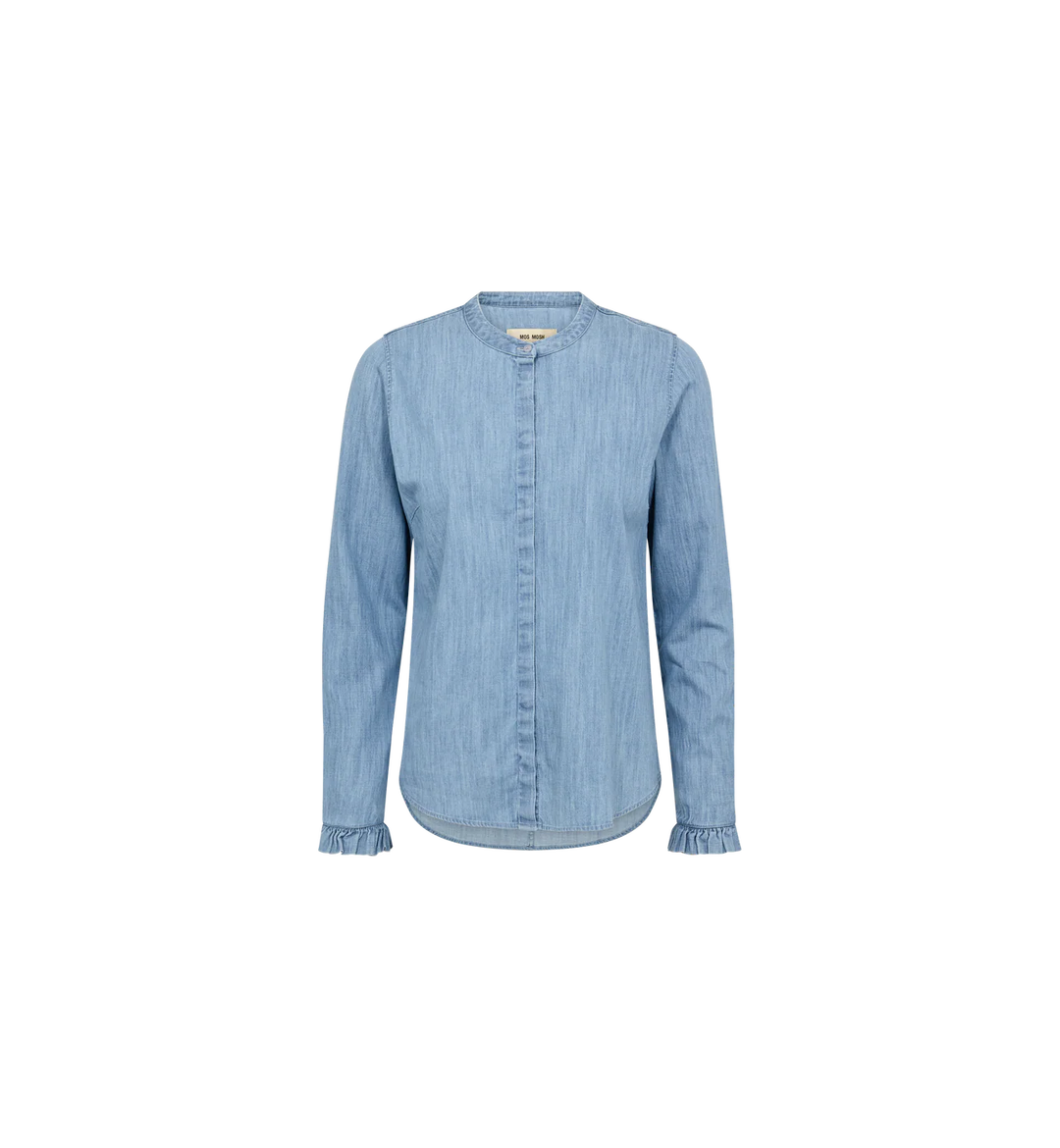 Mos Mosh - Mattie Denim Shirt - Mid Blue