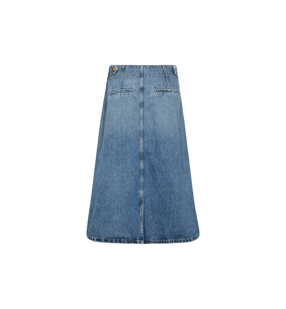 Mos Mosh - Leala Denim Nederdel - Mid Blue