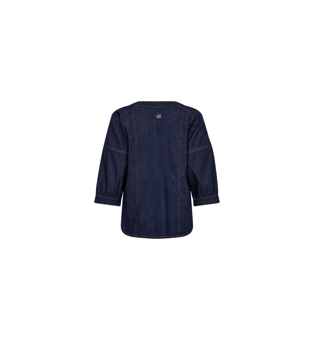 Mos Mosh - Bari Crispy Skjorte - Dark Blue