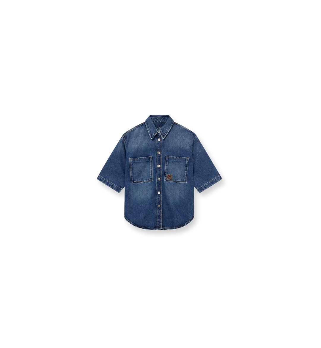 Heyanno - Note Loop Skjorte - Medium Washed Blue