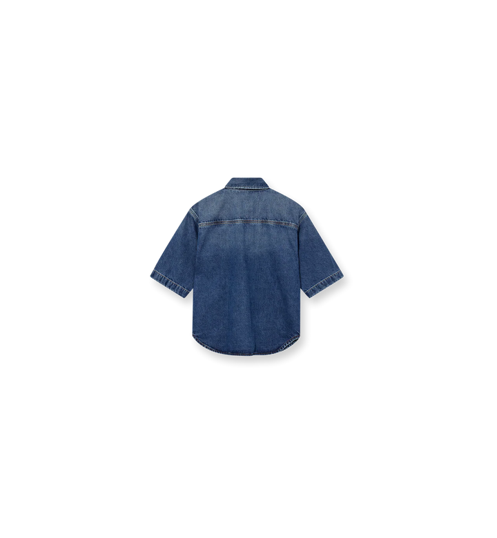 Heyanno - Note Loop Skjorte - Medium Washed Blue
