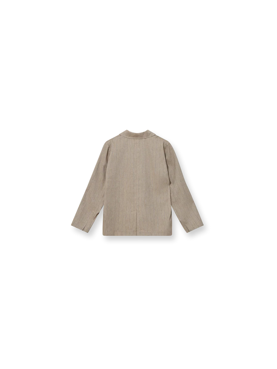 Heyanno - Humble Herringbone Blazer - Iced Coffee
