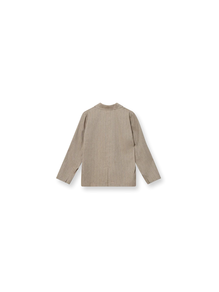 Heyanno - Humble Herringbone Blazer - Iced Coffee