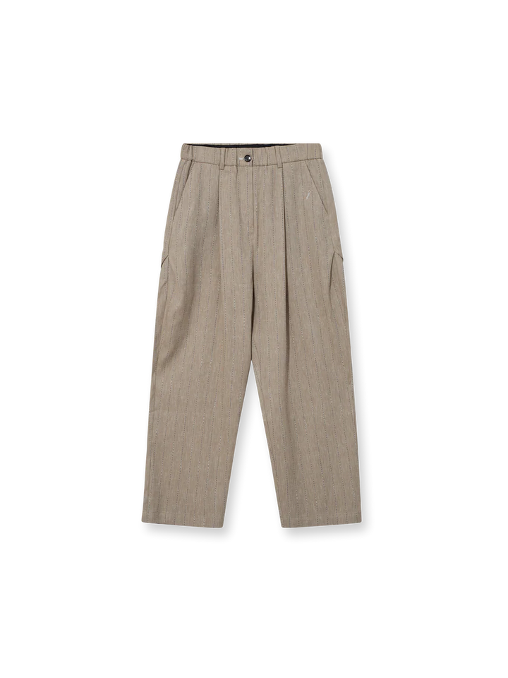 Heyanno - Gentle Herringbone Trousers - Iced Coffee