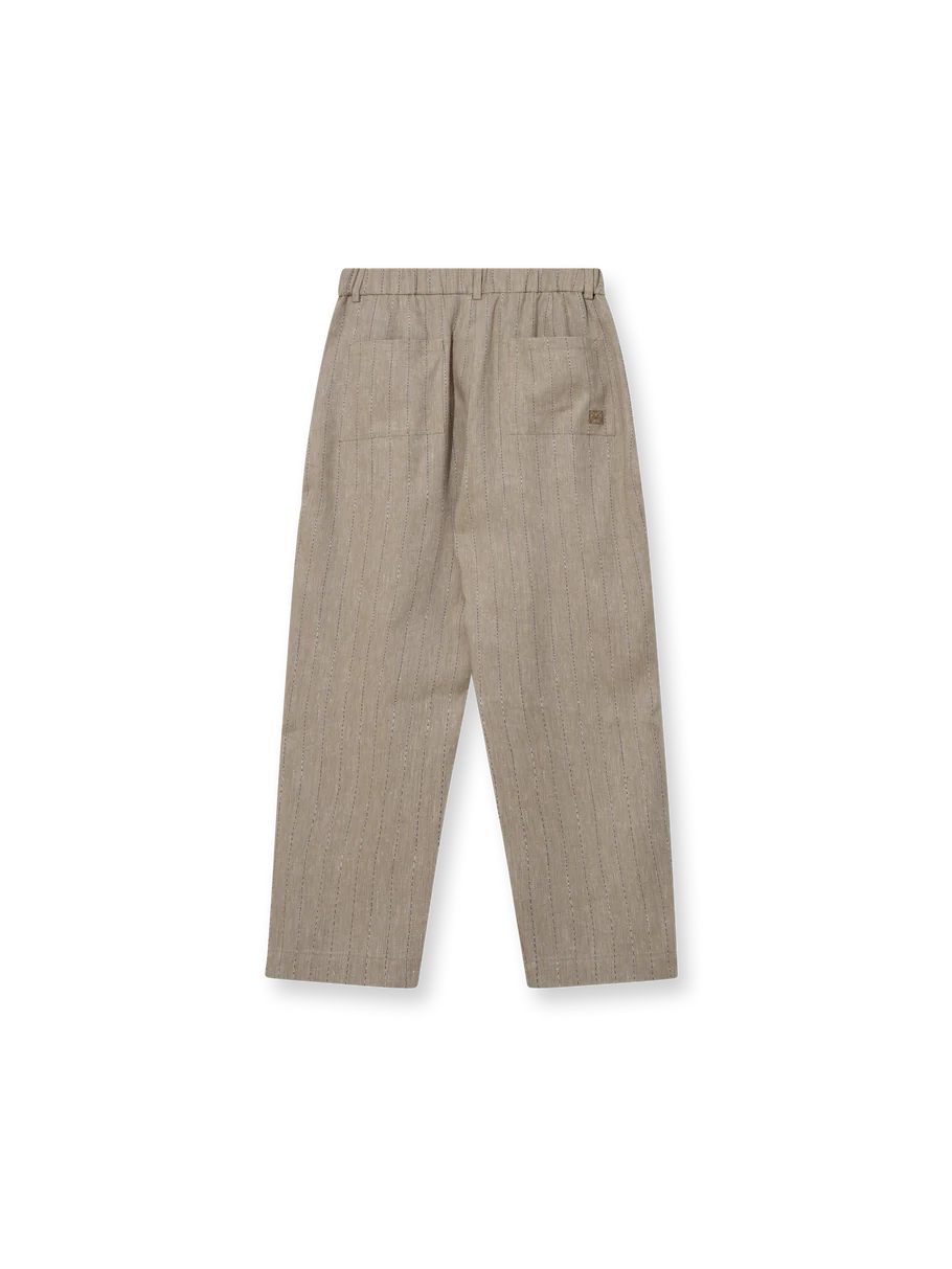 Heyanno - Gentle Herringbone Trousers - Iced Coffee