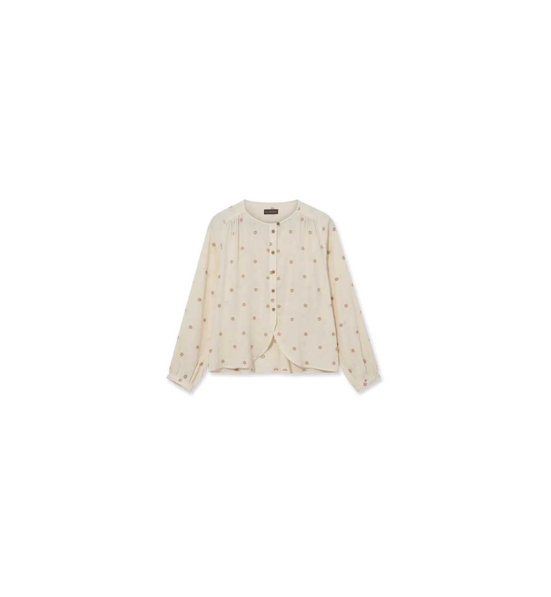 Heyanno - Vibrant Maze Blouse - Ecru