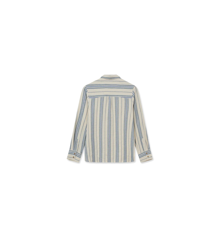 Heyanno - Grow Jacquard Skjorte - Cerulean