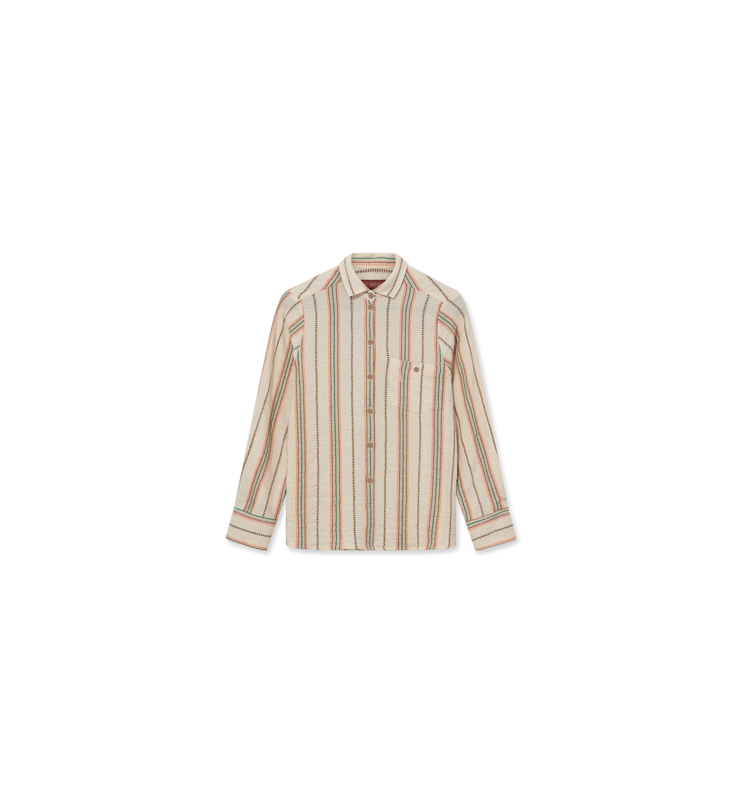 Heyanno - Grow Jacquard Skjorte - Carrot