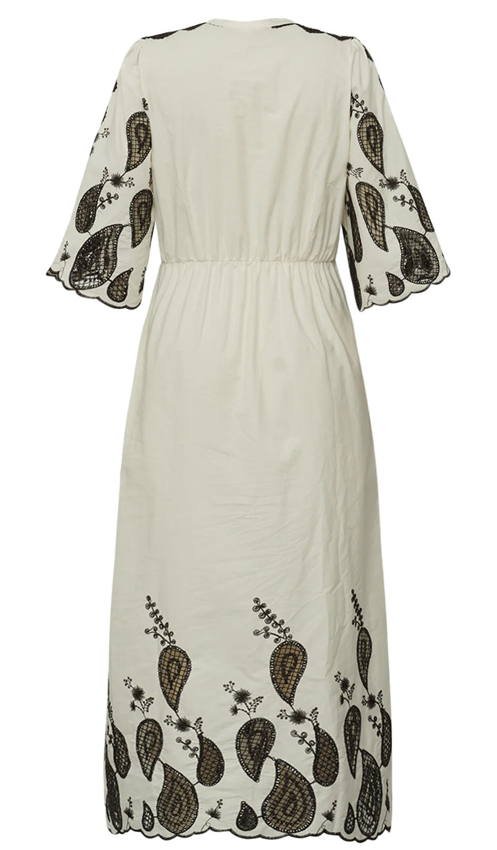 Gossia - Safina dress - Cream - Brown