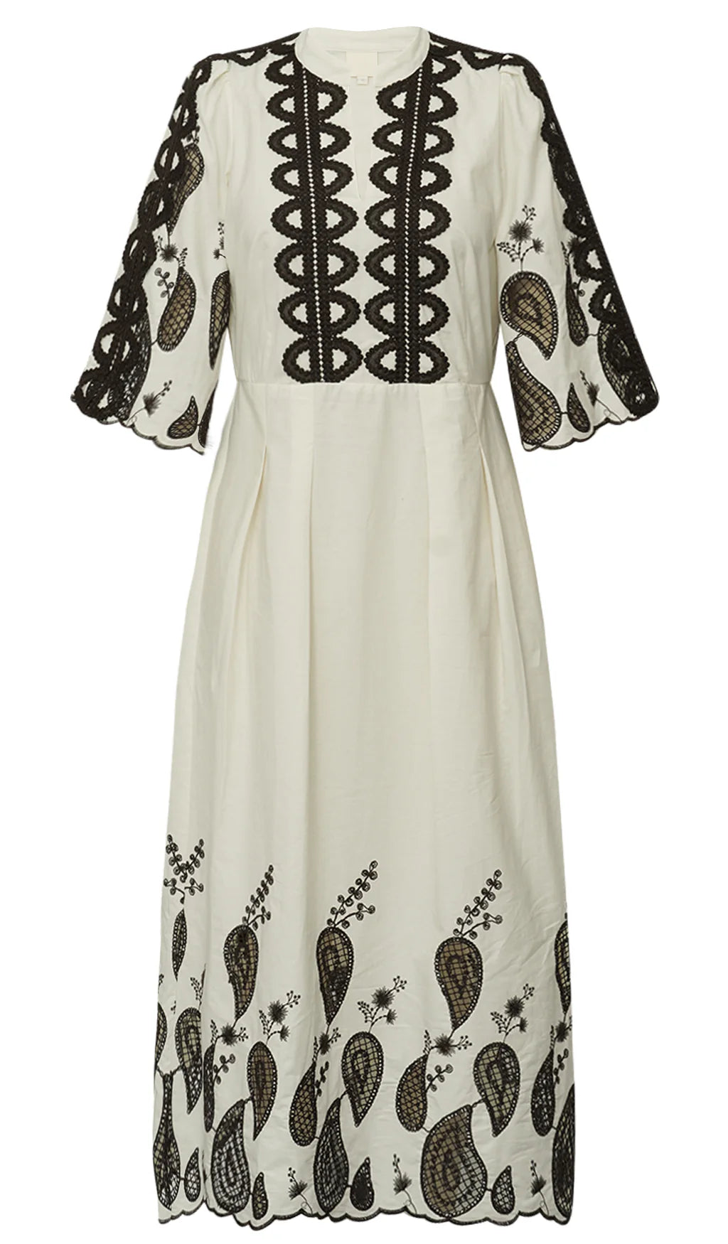 Gossia - Safina dress - Cream - Brown