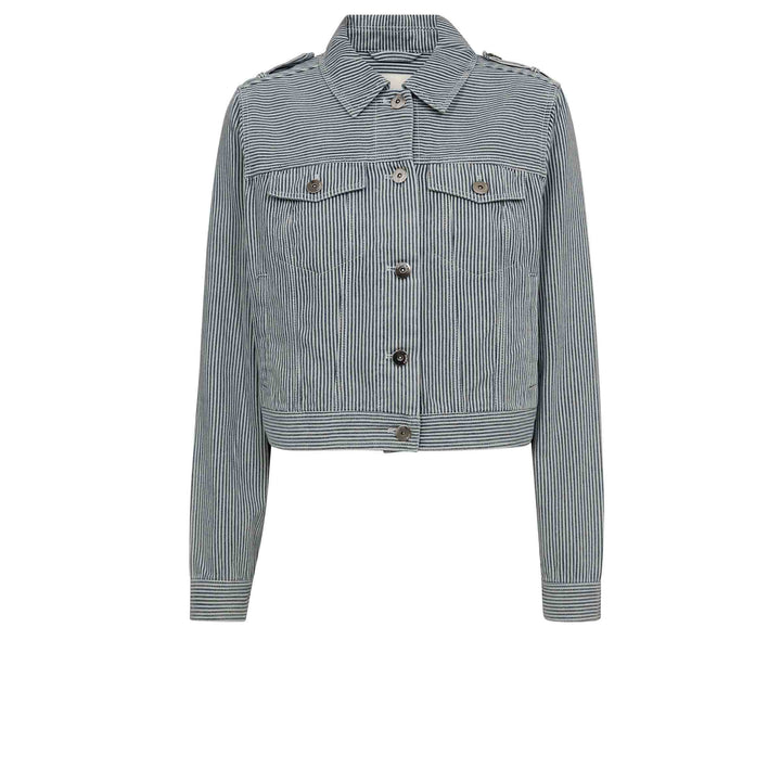 Gossia - Salca Jacket - Off-white Blue Striped