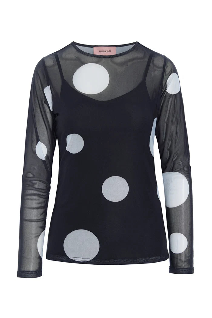 Hunkøn - Salem Mesh Bluse - Black