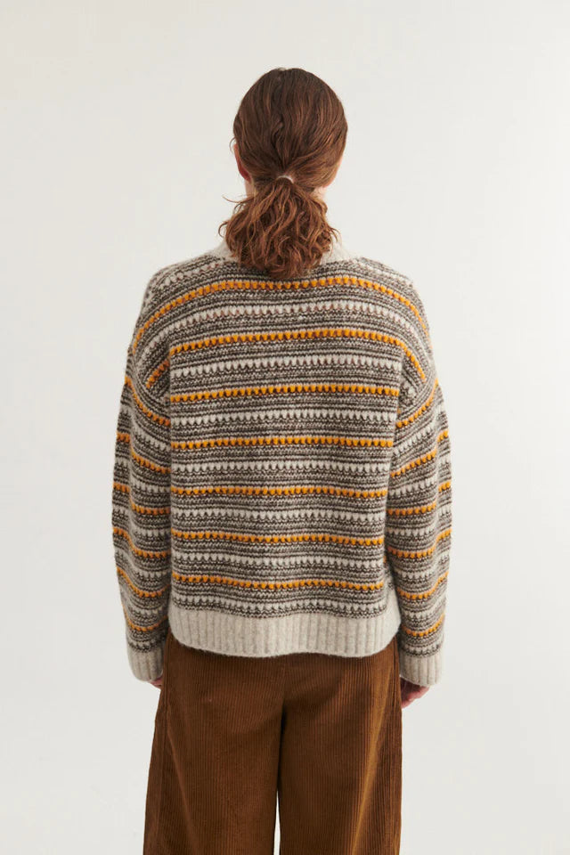 Basic Apparel - Sally strik - grey/carafe/buckskin