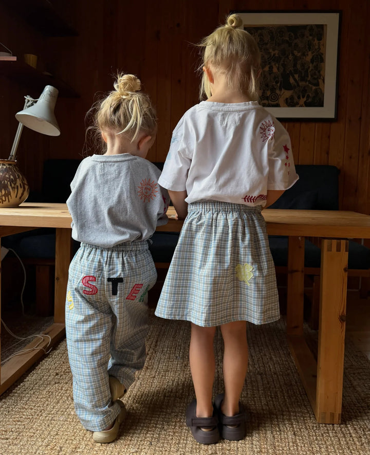 Sissel Edelbo - Saxo mini bukser - Blue checks