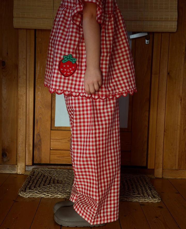 Sissel Edelbo - Saxo Mini bukser - Red Checks