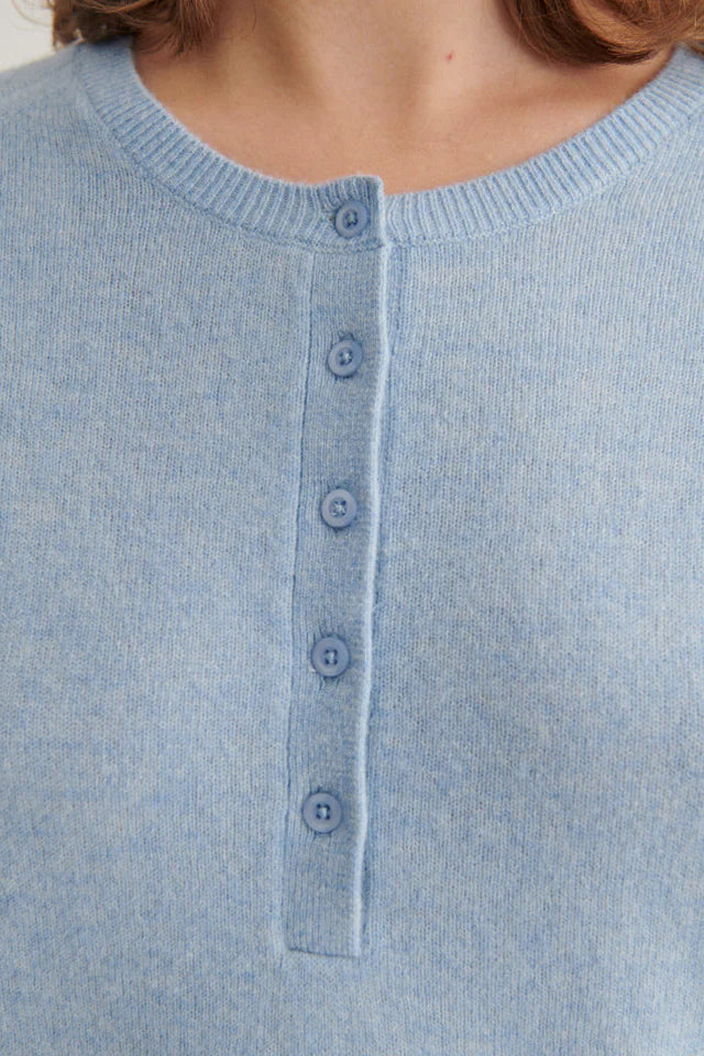 Basic Apparel - Selem Grandda T-shirt Knit - Light Blue