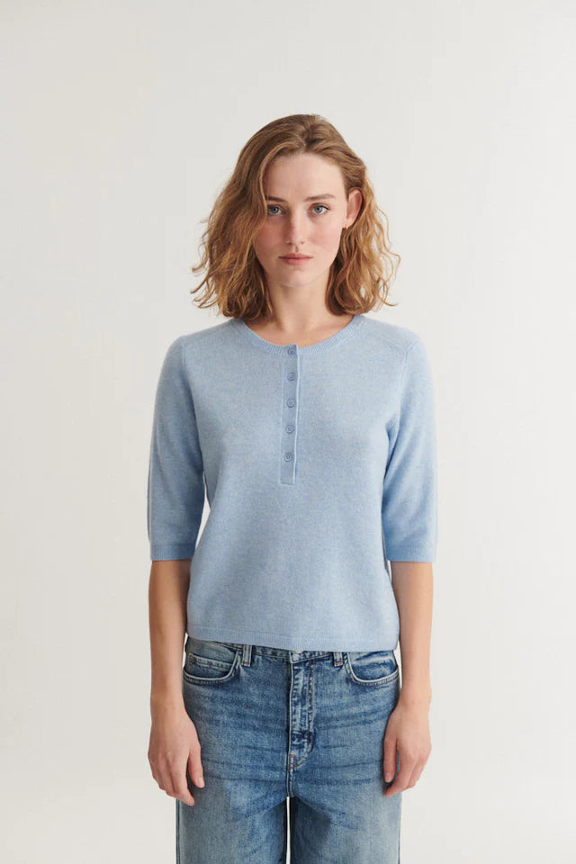 Basic Apparel - Selem Grandda T-shirt Knit - Light Blue