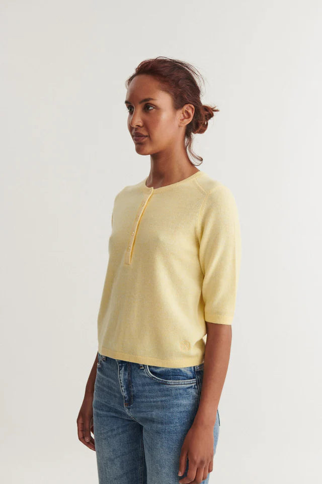 Basic Apparel - Selem Grandda T-shirt Strik - Sunlight