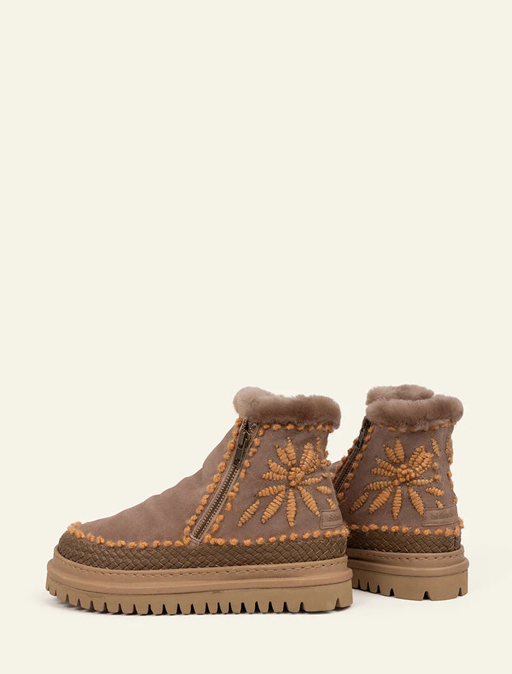 Laidback London - Setsu Floral - Ankle Boots - Peach