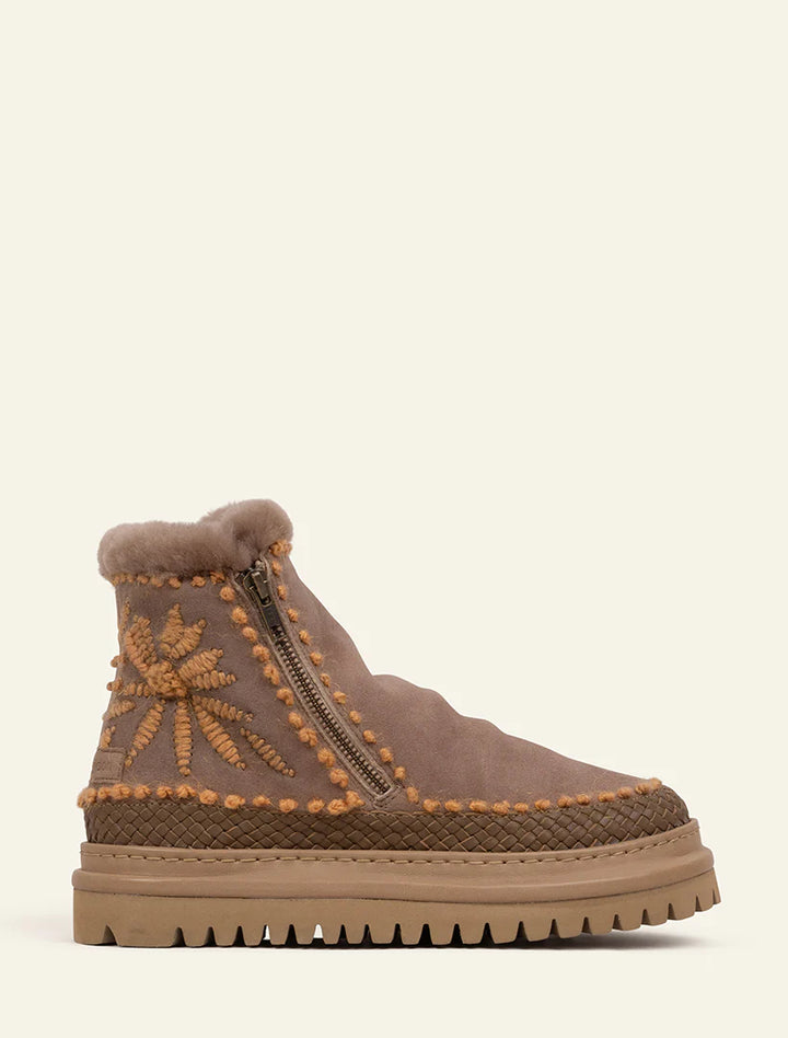 Laidback London - Setsu Floral - Ankle Boots - Peach