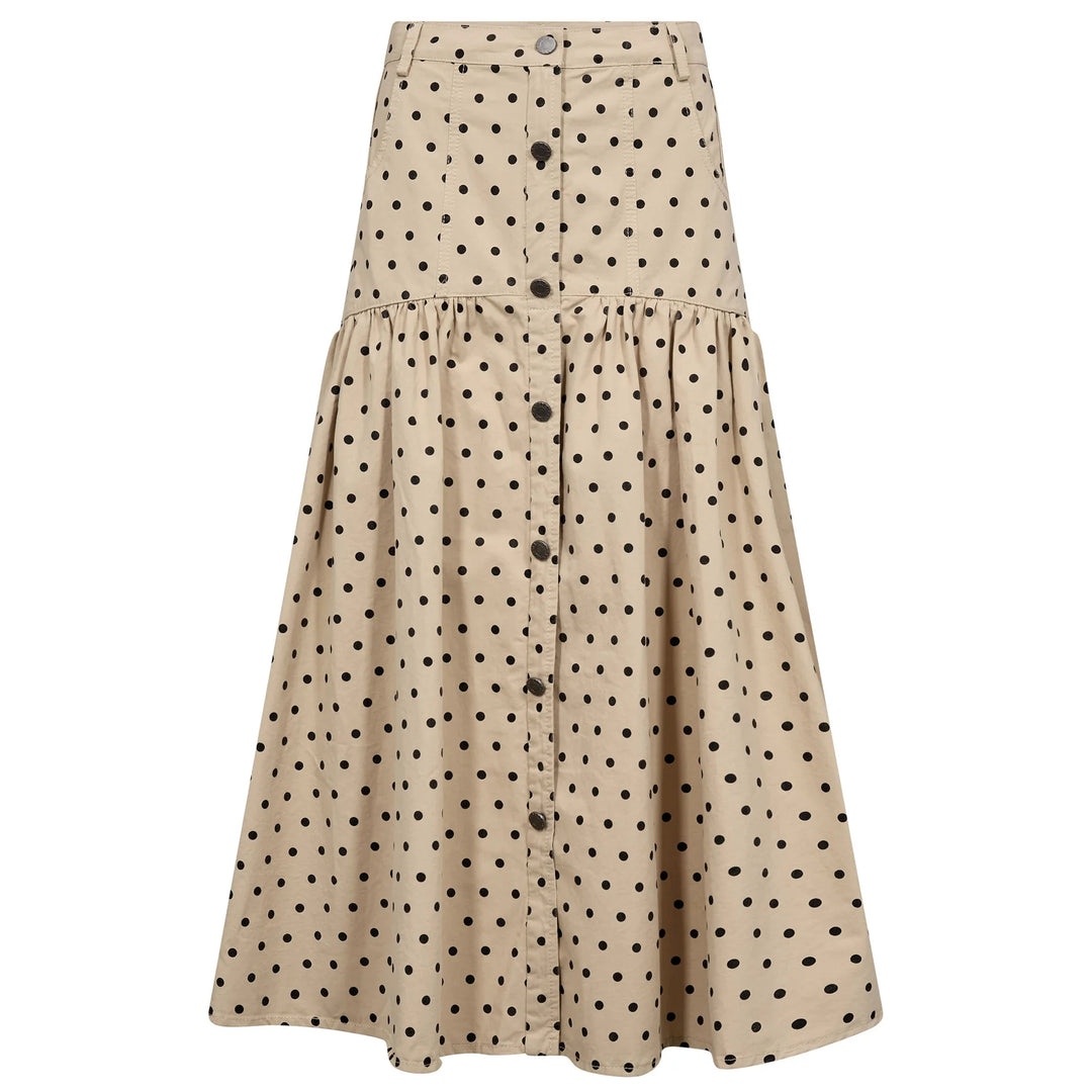 Gossia - Siljas Nederdel - Sand Black Dots