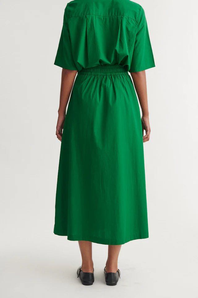Basic apparel - Silje lang nederdel - Abundant green