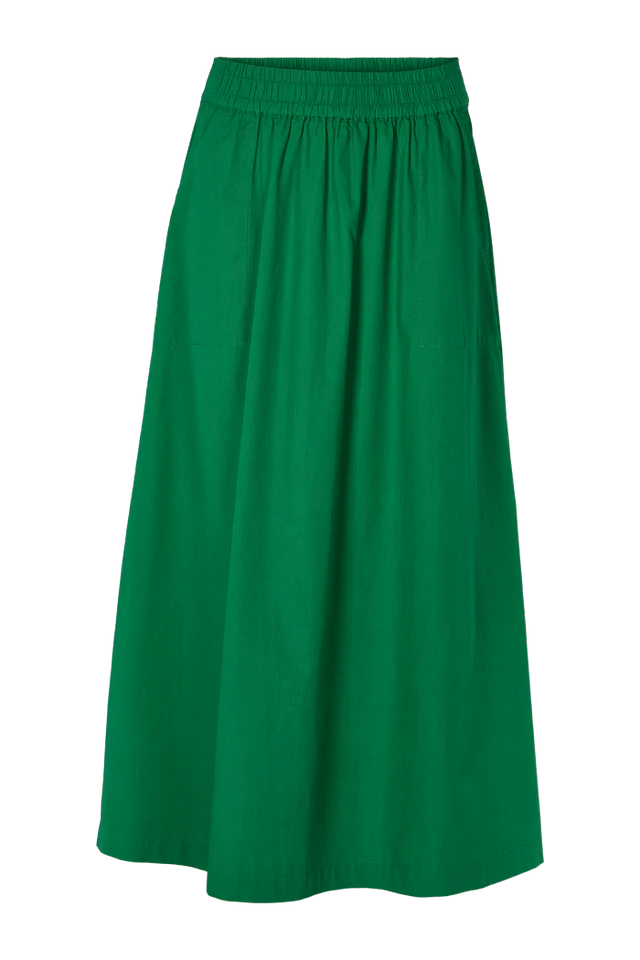 Basic apparel - Silje lang nederdel - Abundant green