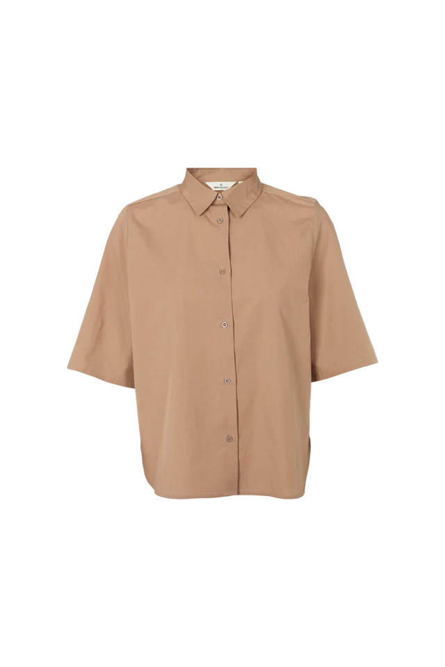 Basic Apparel - Silje SS skjorte - Portobello
