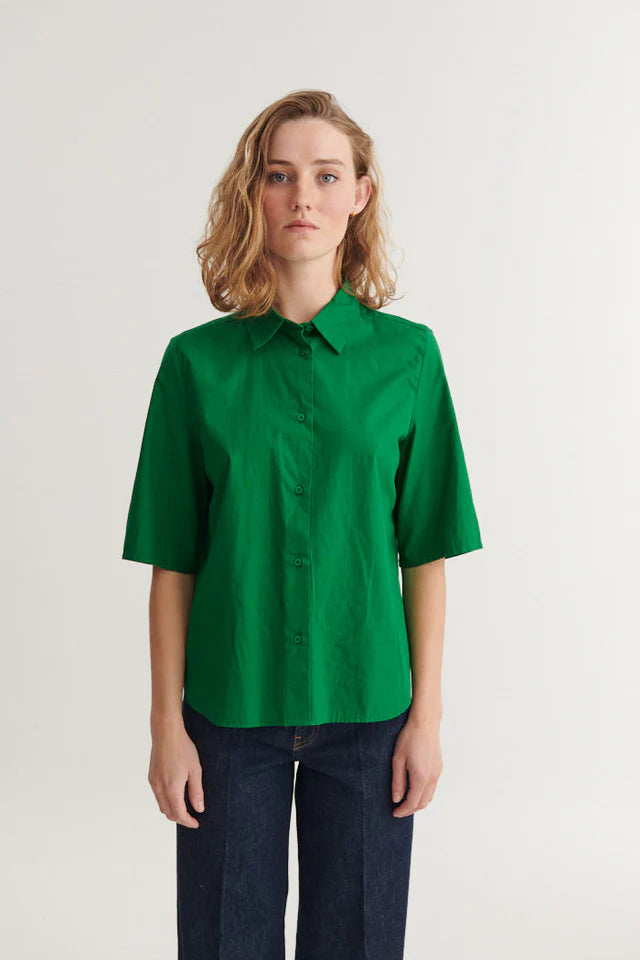 Basic Apparel - Silje SS shirt - Abundant green