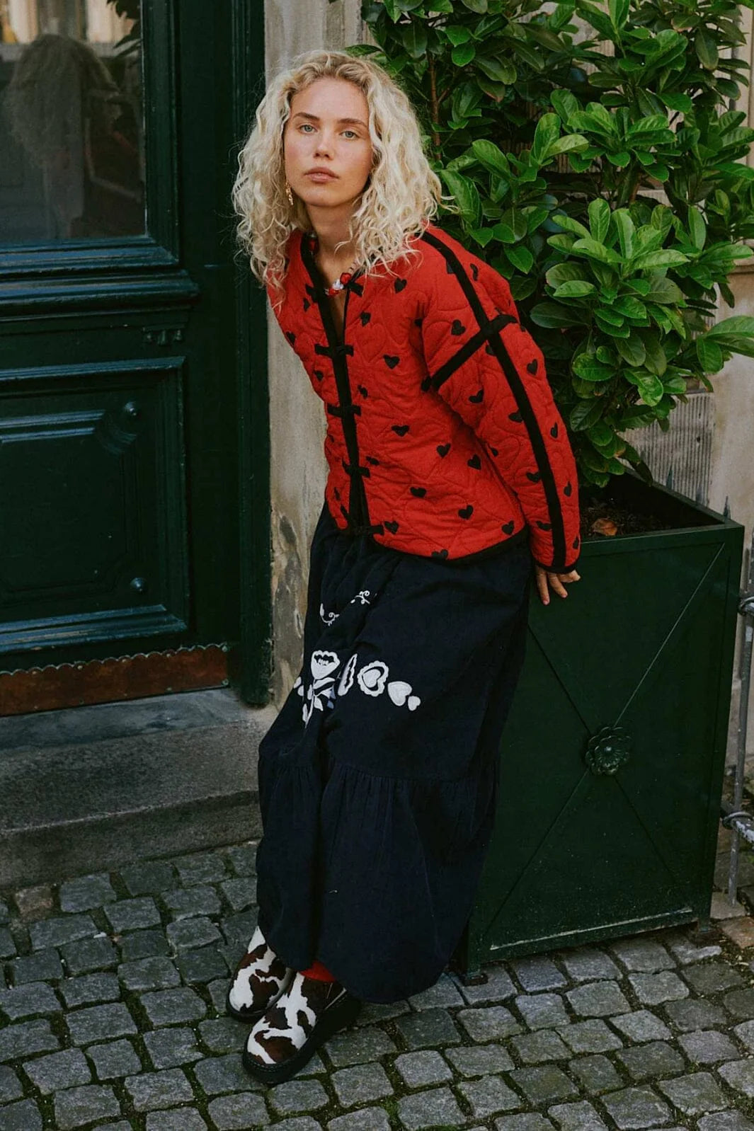 Sissel Edelbo - Amora Jakke - Dark Red - Onesize