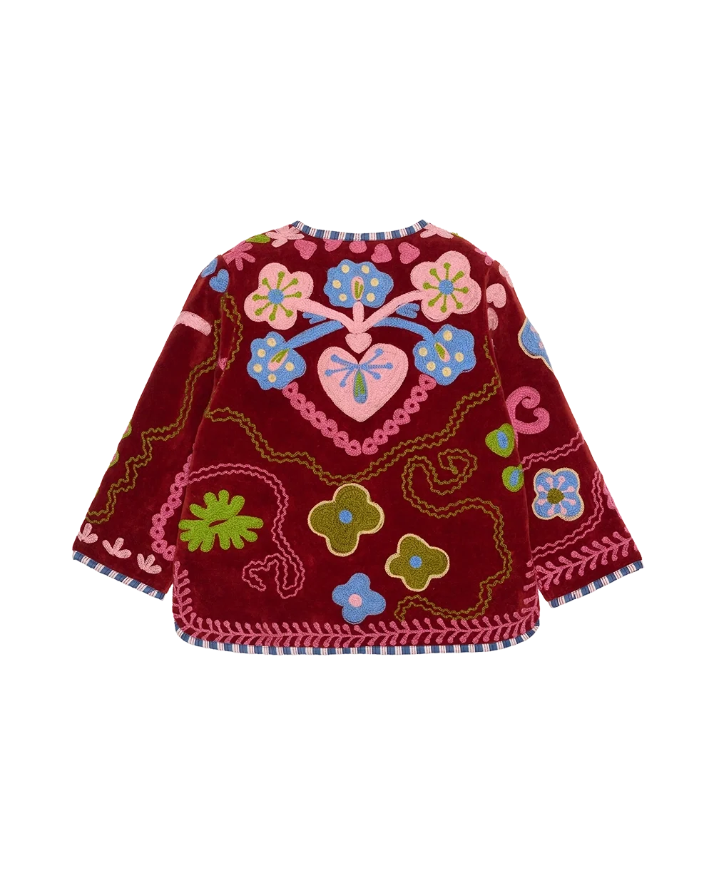 Sissel Edelbo - Maggie Mini Jakke - Velvet Burgundy