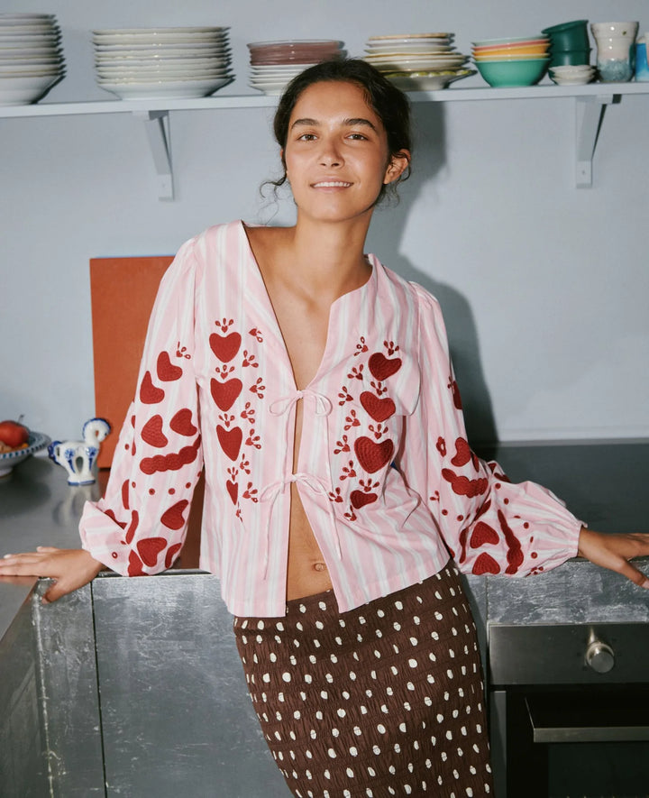 Sissel Edelbo - Elisabeth Top - Rose Stripes