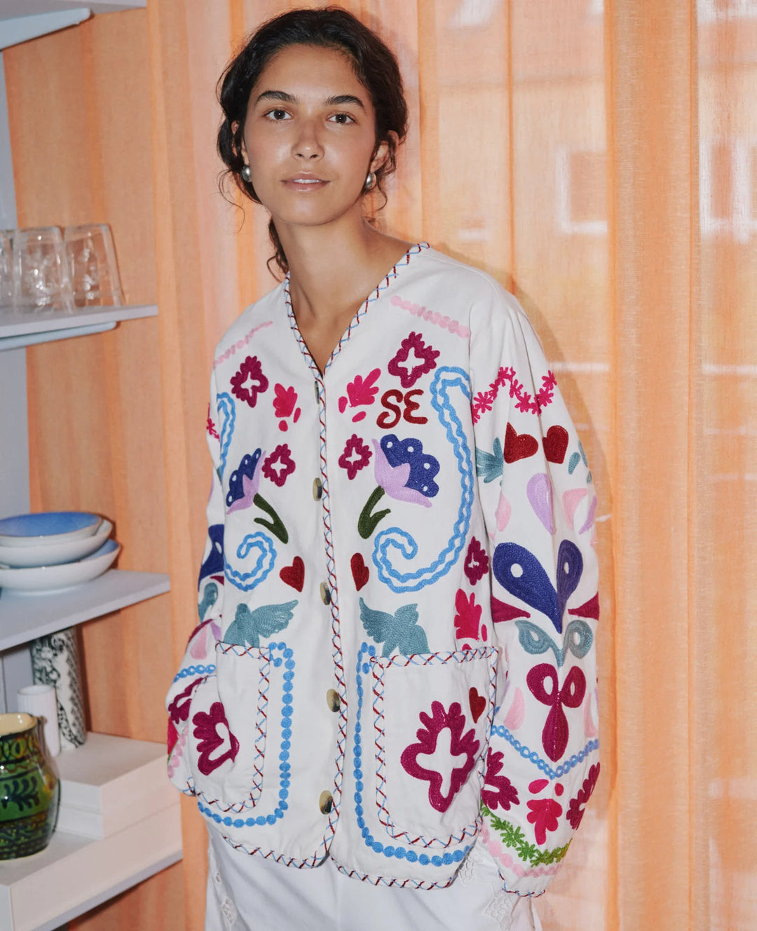 Sissel Edelbo - Maggie Jacket - Flower Festival - Onesize