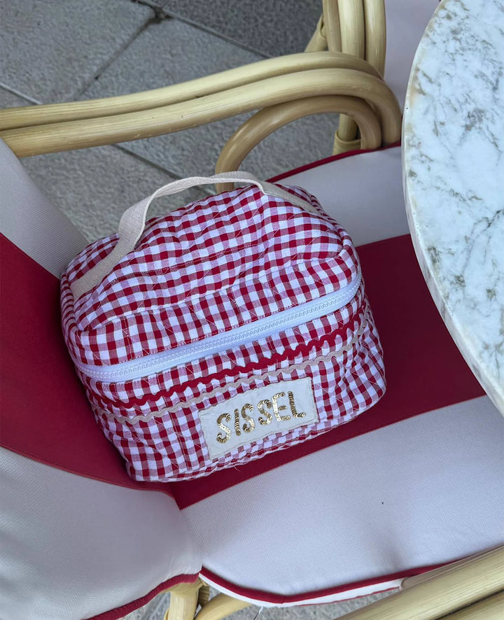 Sissel Edelbo - Bucket Bag - Red Checks - Onesize