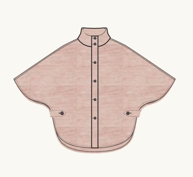 Kopenhaken - Isla II Poncho- Hushed Violet