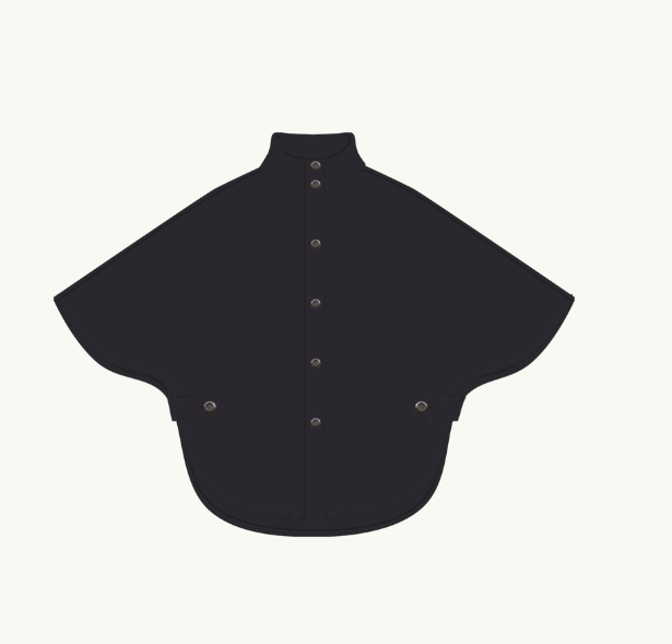 Kopenhaken - Isla II Poncho - ANTHRACITE