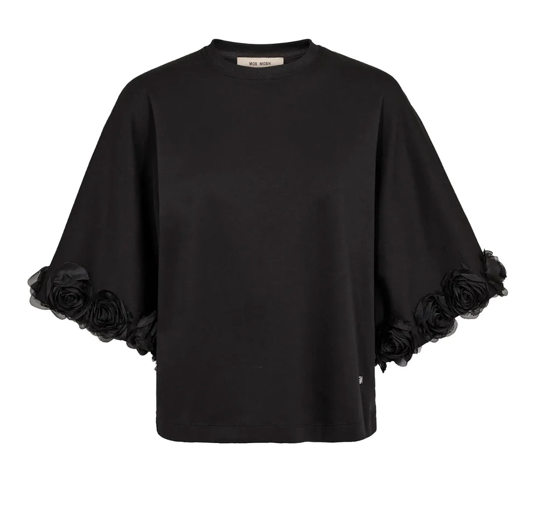 Mos Mosh - Rosette O-SS Tee - Black