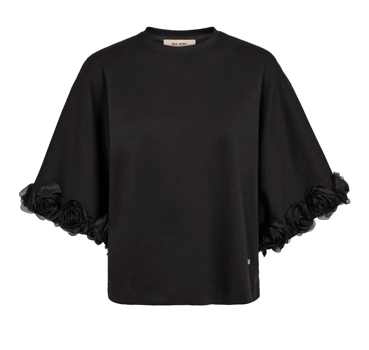 Mos Mosh - Rosette O-SS Tee - Black