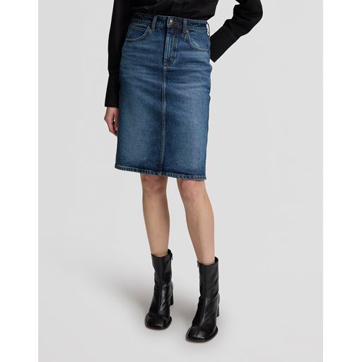 Lee - Midi Nederdel - Flash Blue