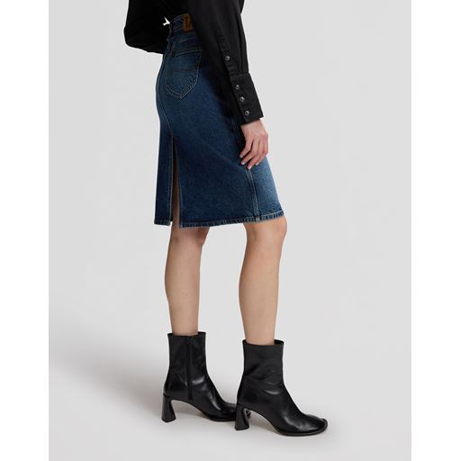 Lee - Midi Nederdel - Flash Blue