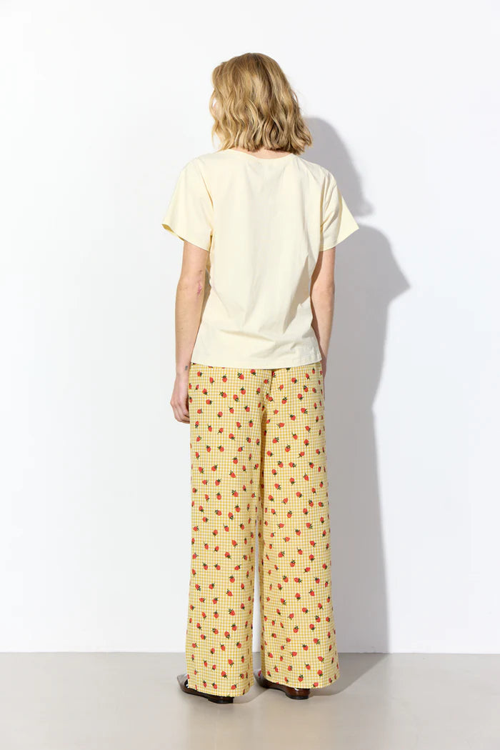 Hunkøn - Sweet treet T-shirt - Light yellow