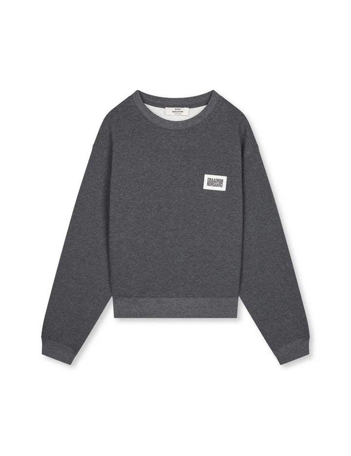 Mads Nørgaard - Standard Taylor Sweatshirt - Dark Grey Melange