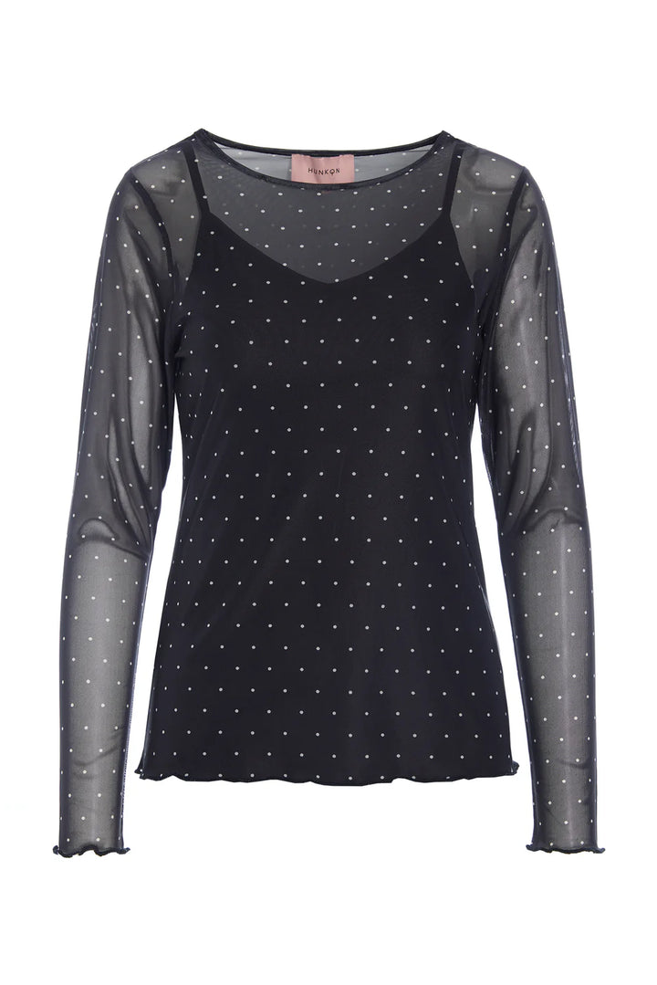 Female - Tova Mesh Blouse - Black