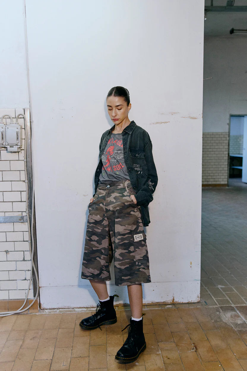 Humble By Sofie - Oaklym Bermuda Shorts - Camouflage