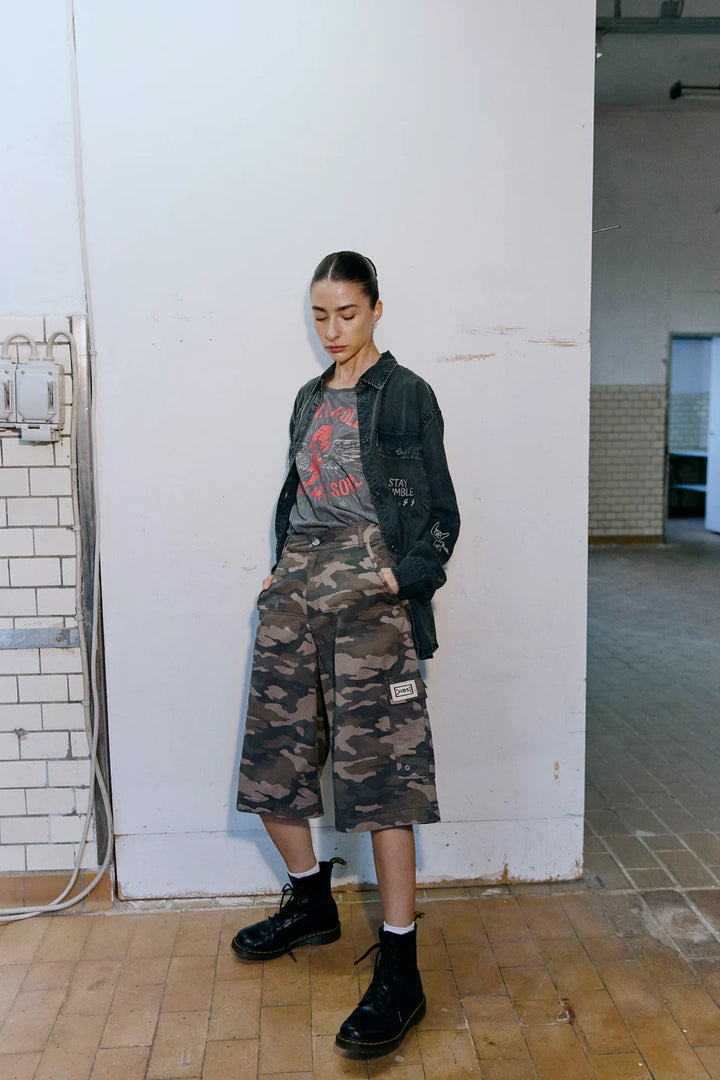 Humble By Sofie - Oaklym Bermuda Shorts - Camouflage